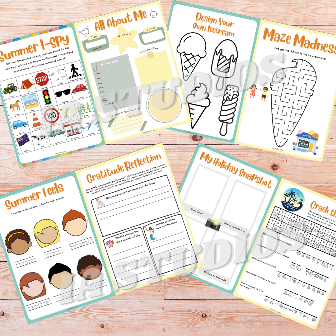 IA STUDIOS NZ Summer Theme Activity Book