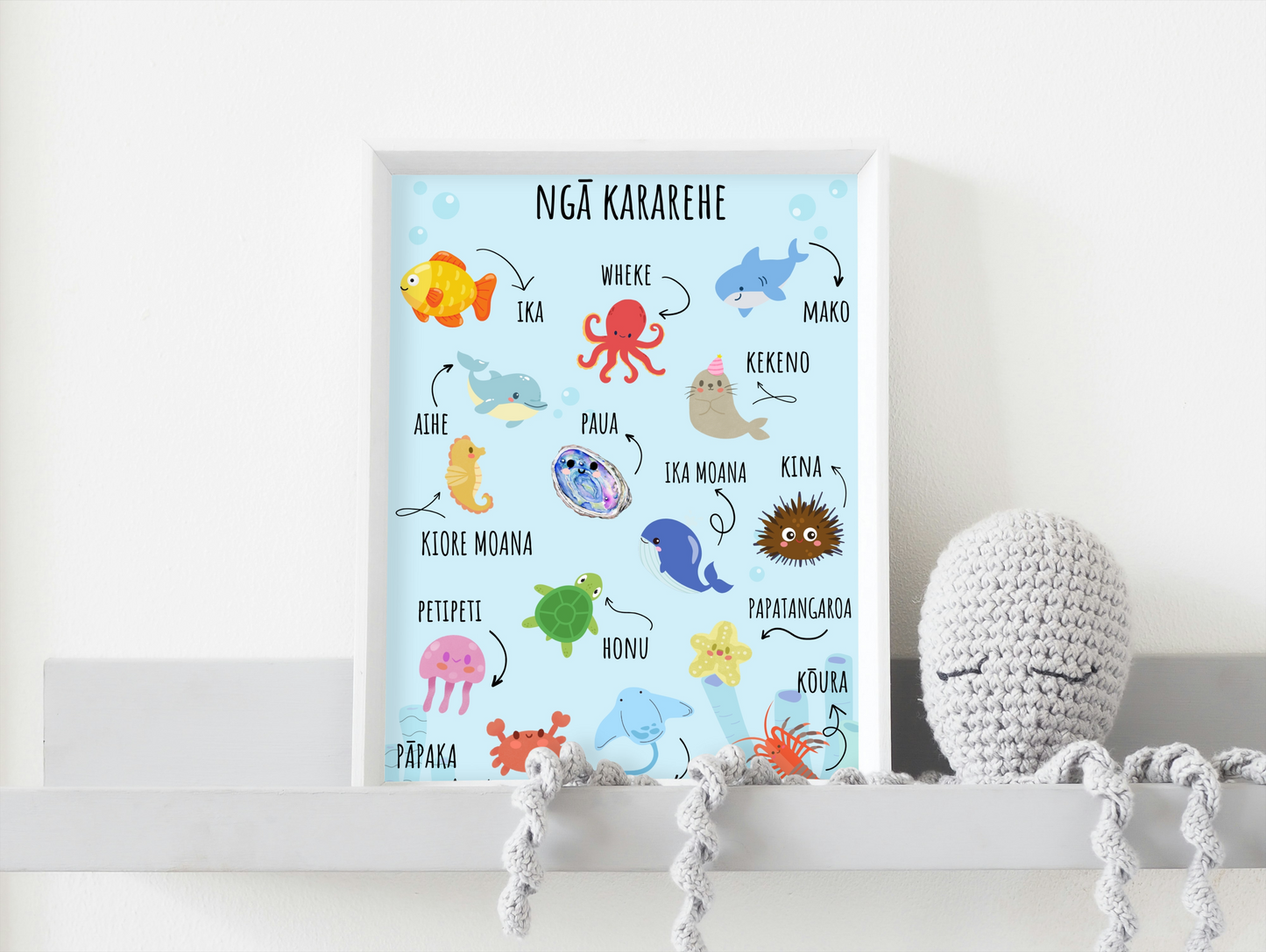 Ngā Moana Kararehe - Ocean Animals - Digital Download