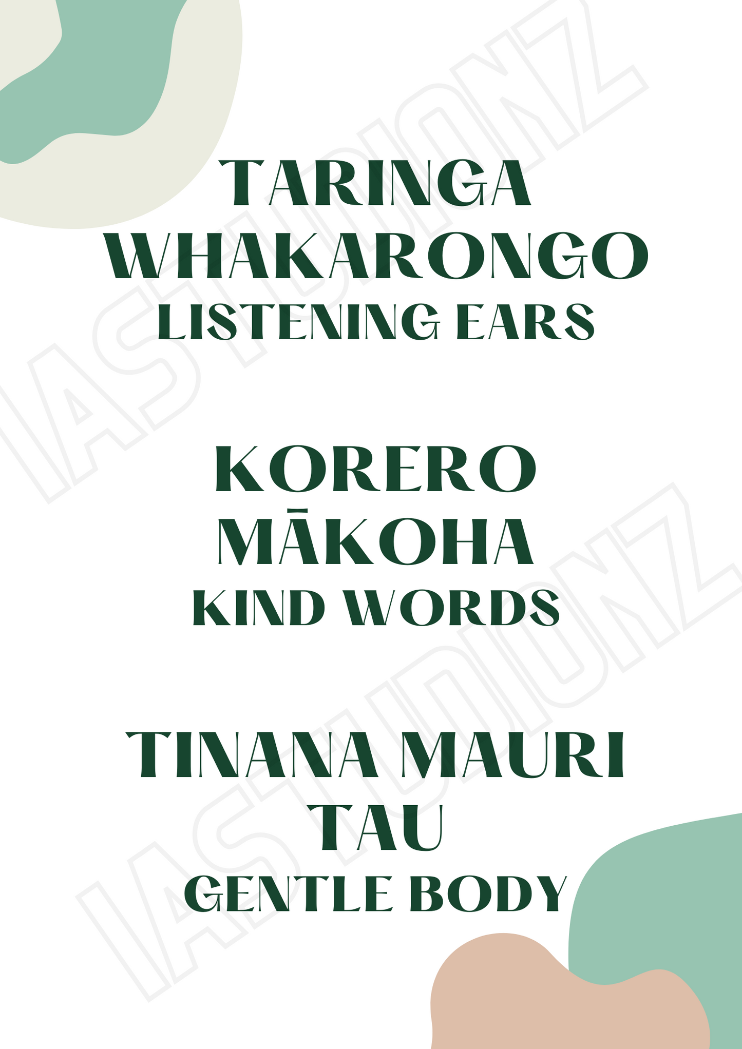 whanau whakatauki digital download - Ia Studios