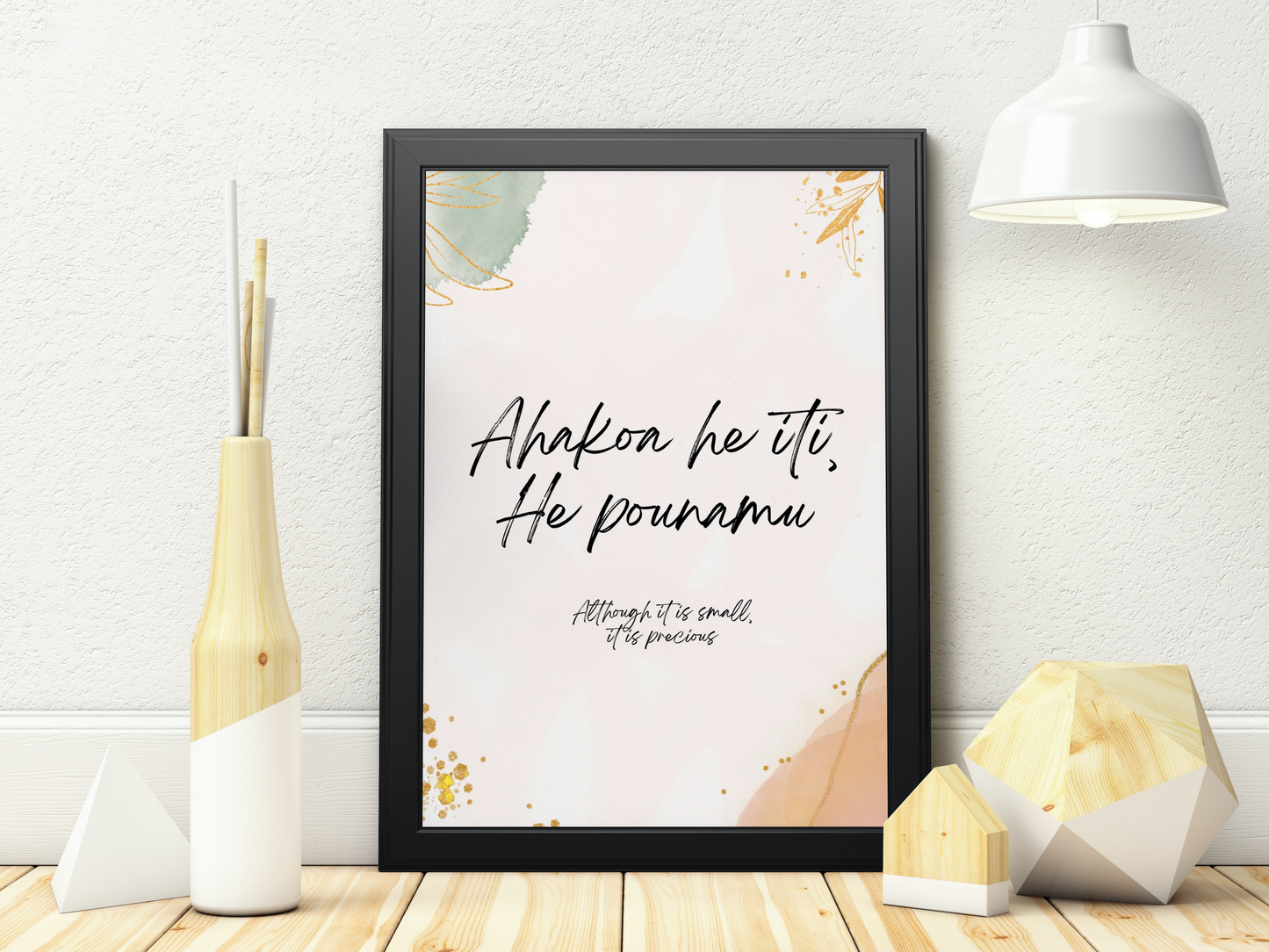 Ahakoa iti, he pounamu whakatauki digital download - Ia Studios
