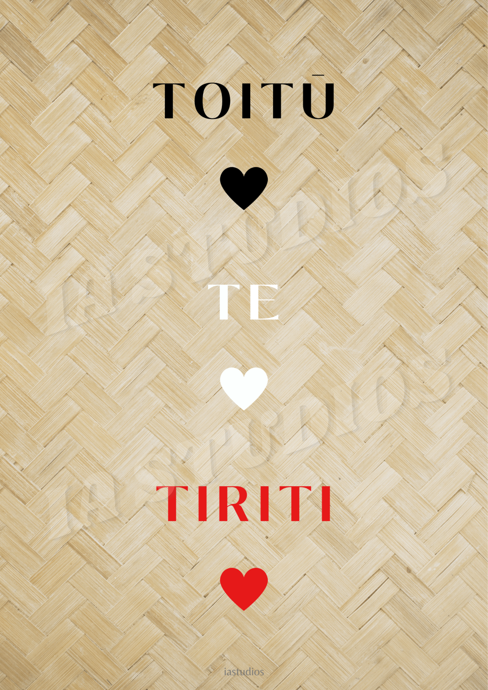 Toitū Te Tiriti Digital Print - Ia Studios 