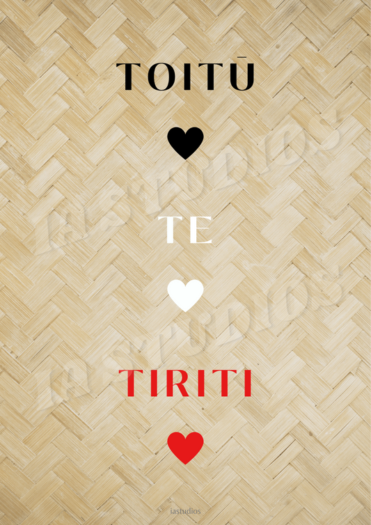 Toitū Te Tiriti Digital Print - Ia Studios 