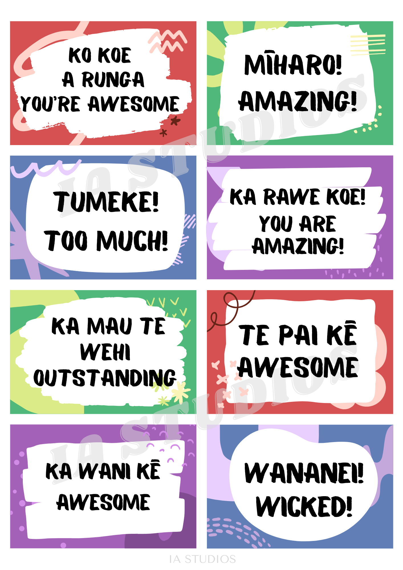 Positive Kīwaha (Phrases)