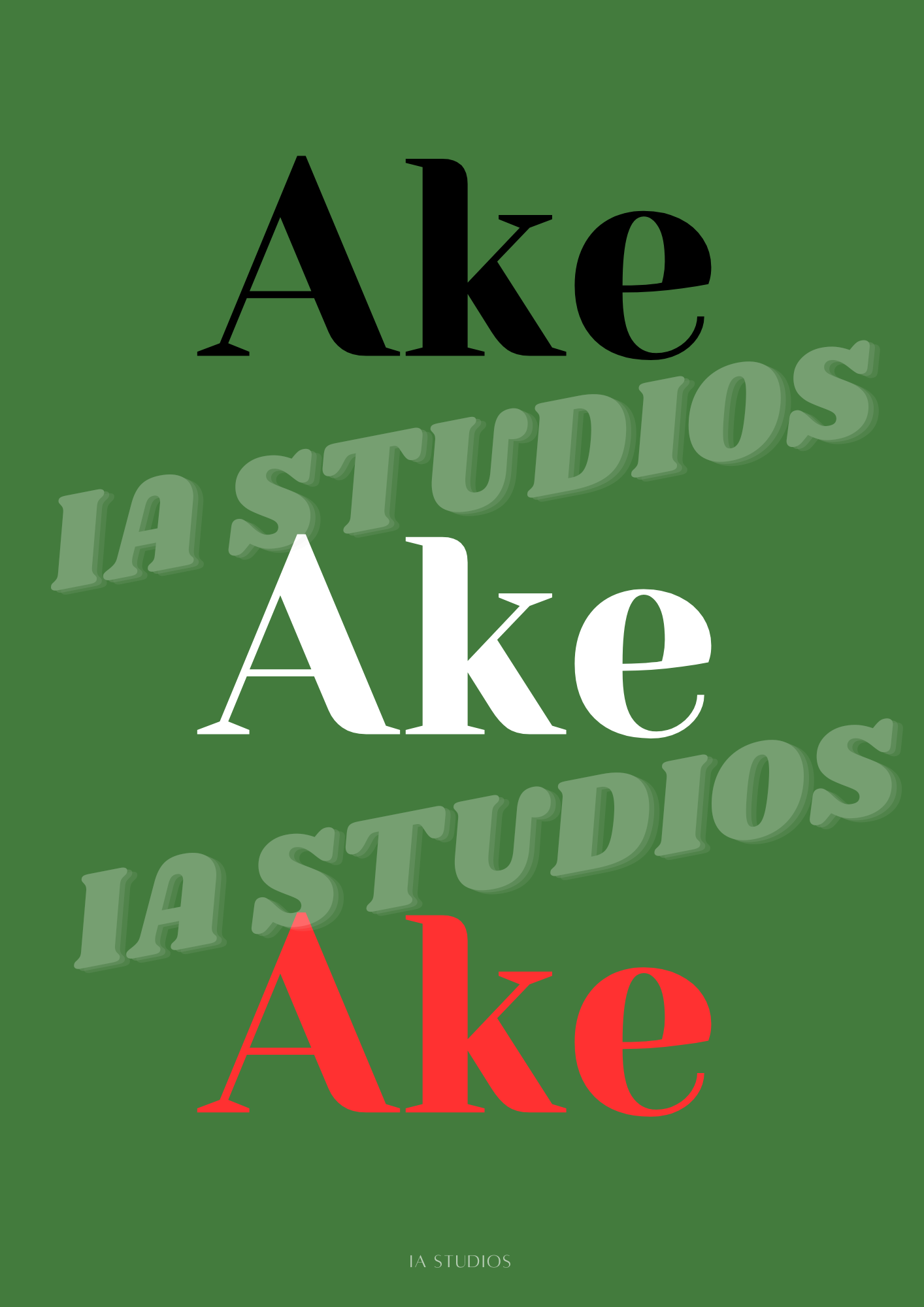 AKE AKE AKE PRINT IA STUDIOS
