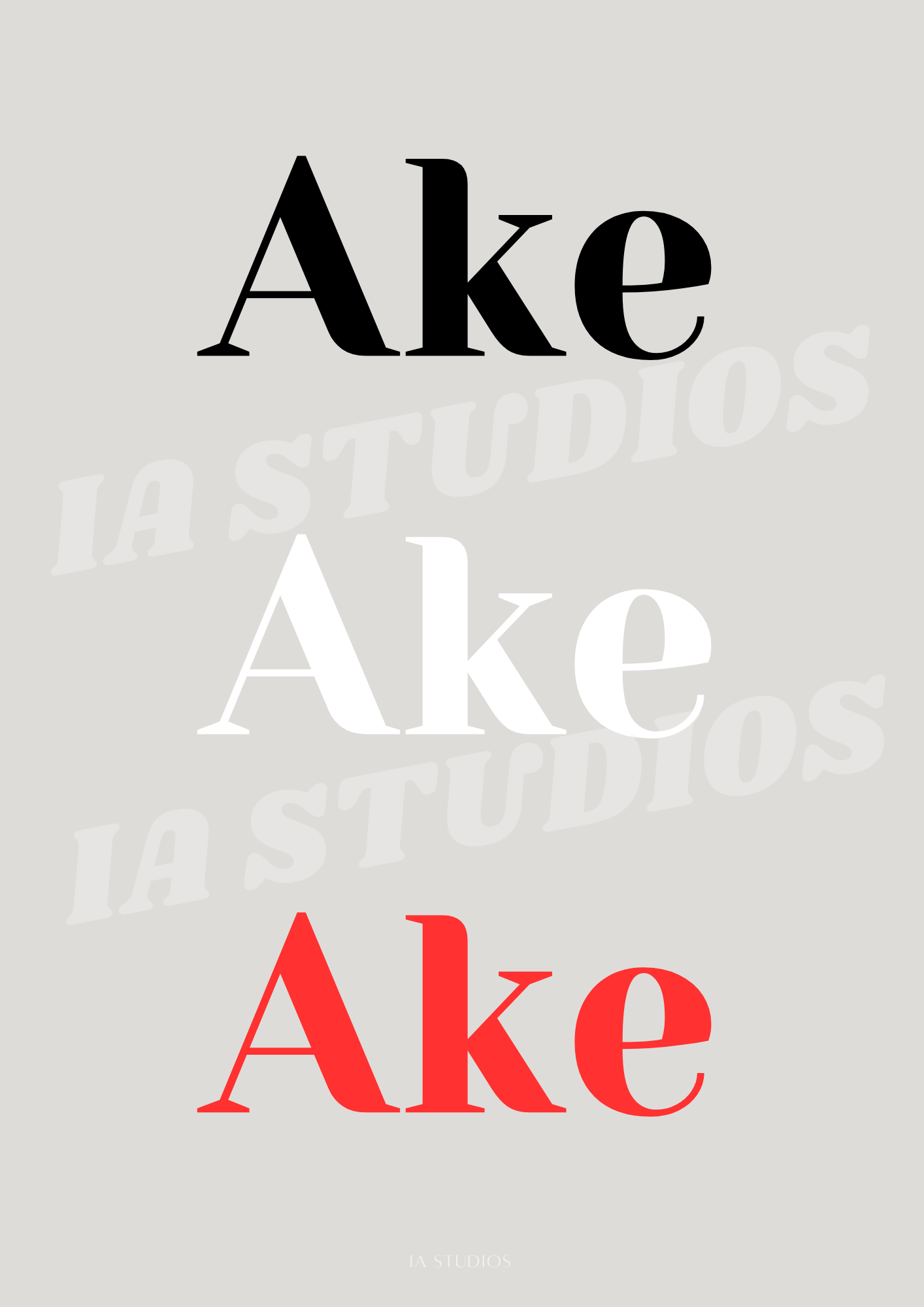 AKE AKE AKE PRINT IA STUDIOS