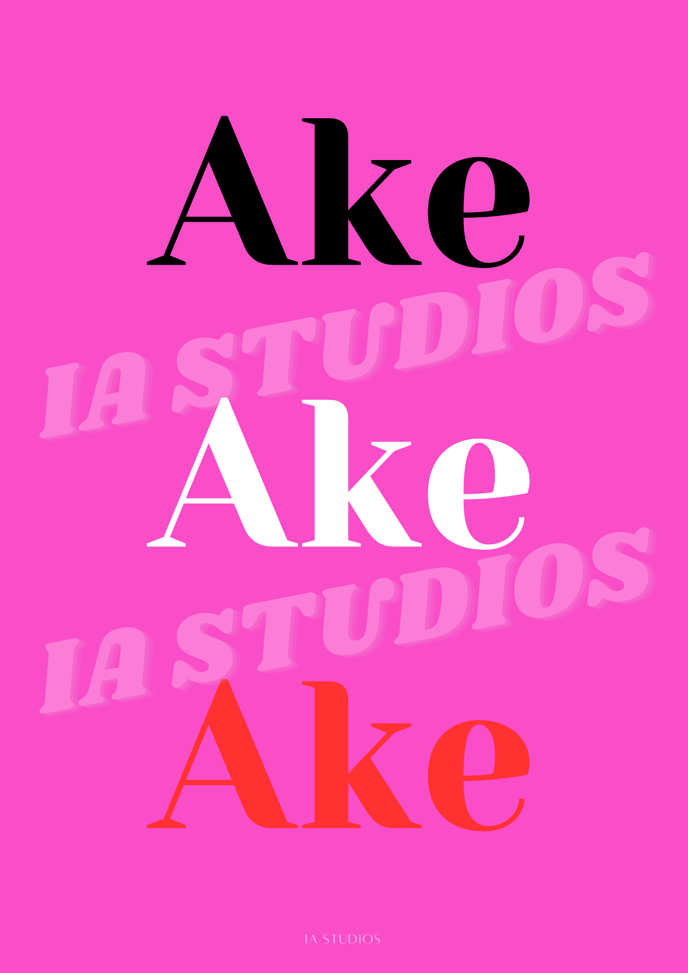 AKE AKE AKE PRINT IA STUDIOS