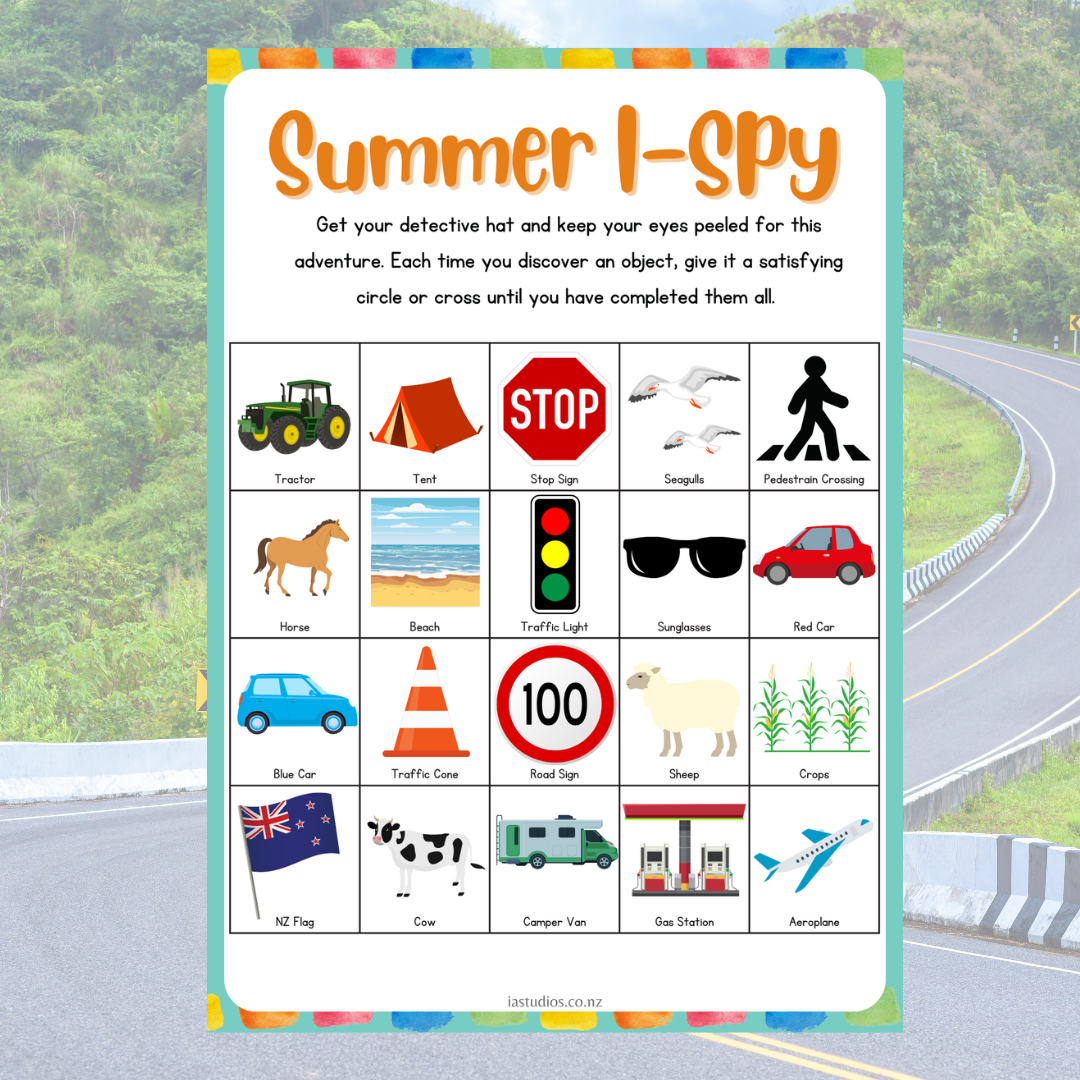 Road Trip I-Spy - Digital Download – Ia Studio's - NZ Road Trip I-Spy - Digital Download – Ia Studio's - NZ