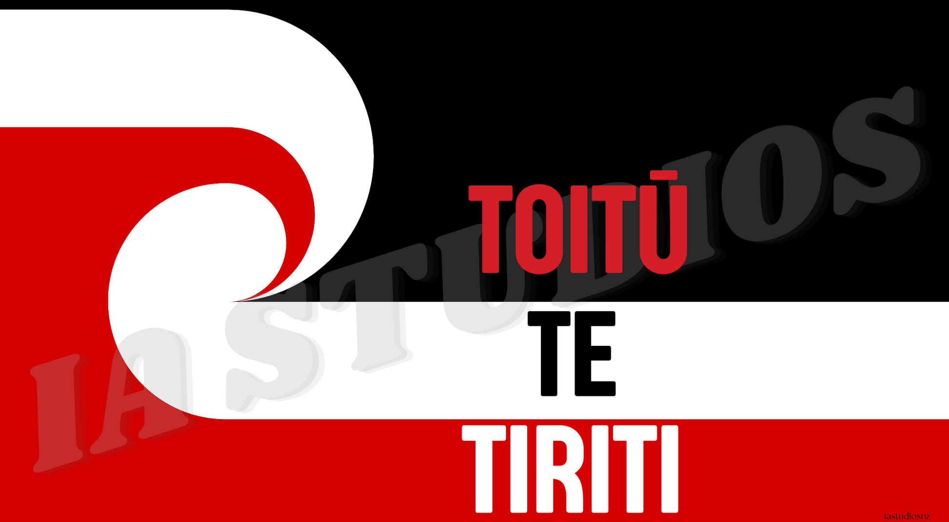 TOITŪ TE TIRITI CAR BUMPER STICKER IA STUDIOS