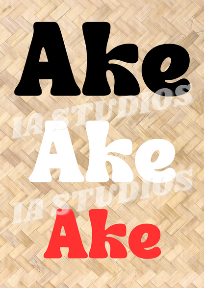 AKE AKE AKE PRINT IA STUDIOS