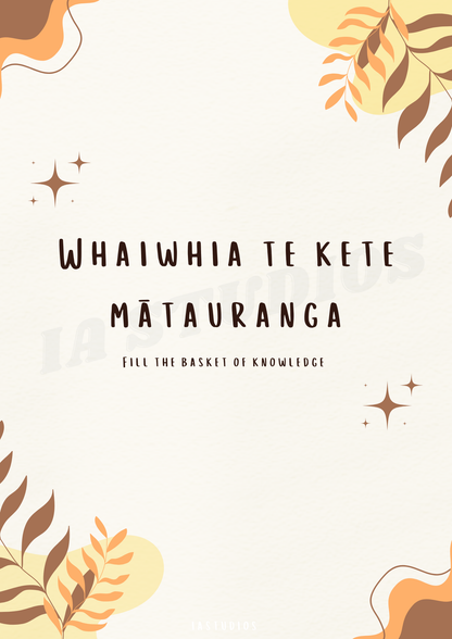 Ako (Learning Based) Whakatauki